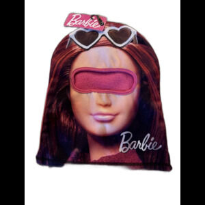 Barbie Little Girls One Size Knit Beanie Hat Cap Barbie Graphic E25